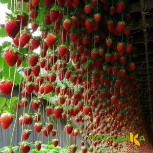Клубника ампельная Анастасия купить по цене от 370р. в интернет-магазине «Посадика» с доставкой почтой в в Ладушкине и по всей России – [изображение №1].